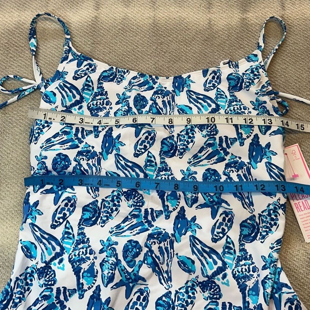 Lilly Pulitzer Swim Bathing Suit One Piece Size 10 NWT $148 Shell Collector Blue - Picture 6 of 10
